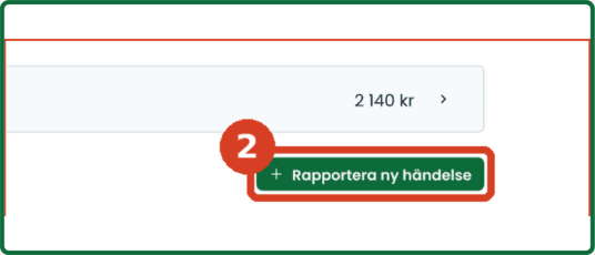 Mid-fi: “Report new event” button at the bottom of the page